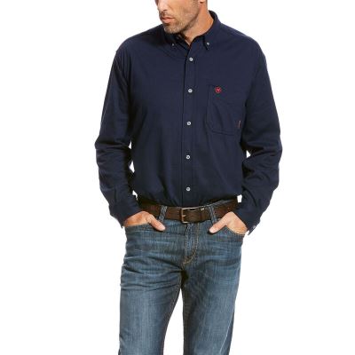 Ariat Work: FR AC Camisa Hombre - Azul Marino (AOLHM8926)